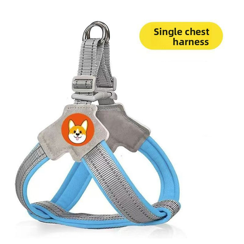 Adjustable Reflective Dog Harness with Leash