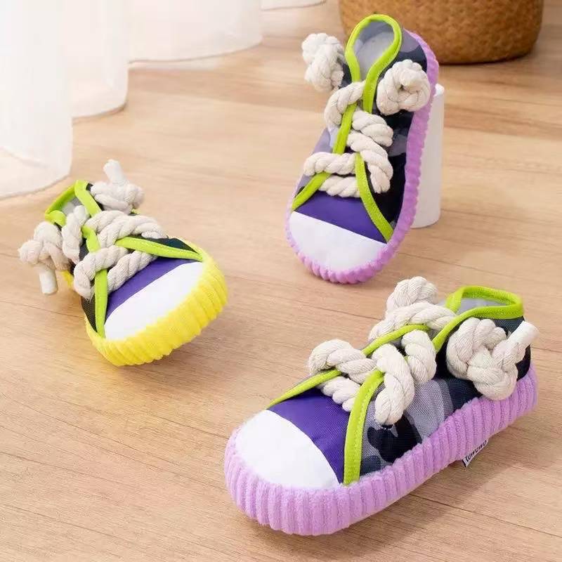 Dog Chew Squeaking Shoe