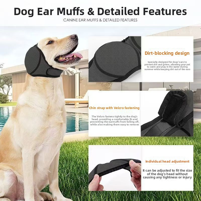 Adjustable Dog Noise Reduction Earmuffs