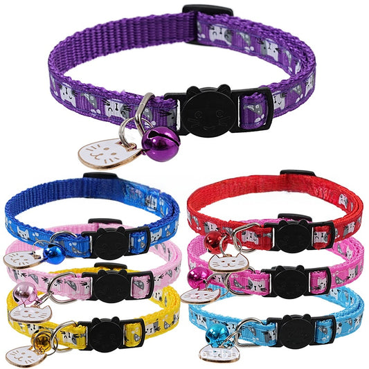 Adjustable Cat Collar with Decorative Pendant
