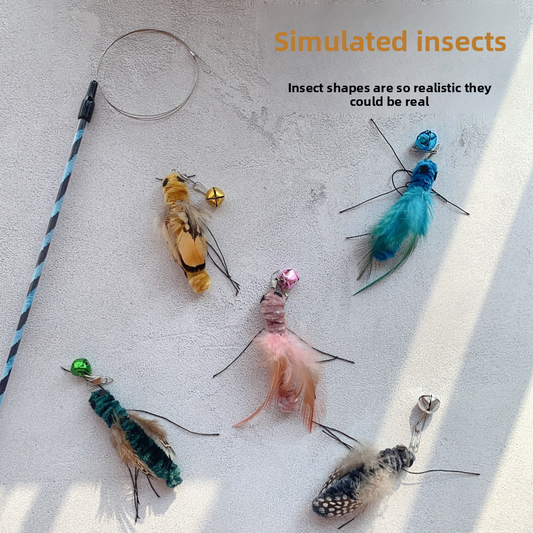 Simulated Insect Cat Teaser Replacement Heads