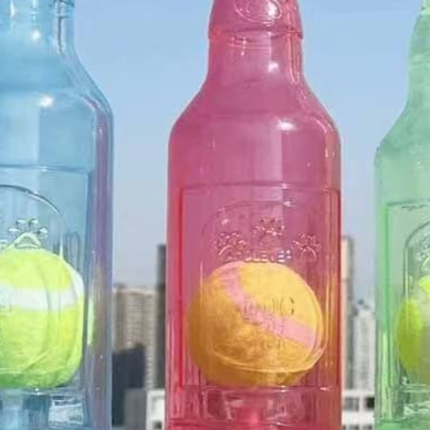 Dog Rubber Toy Bottle
