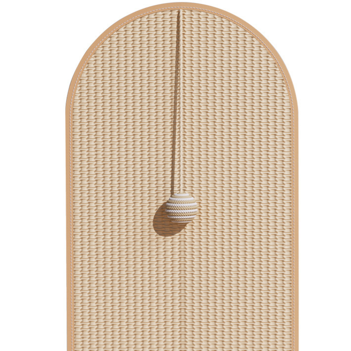 Cat Scratching Wall Board