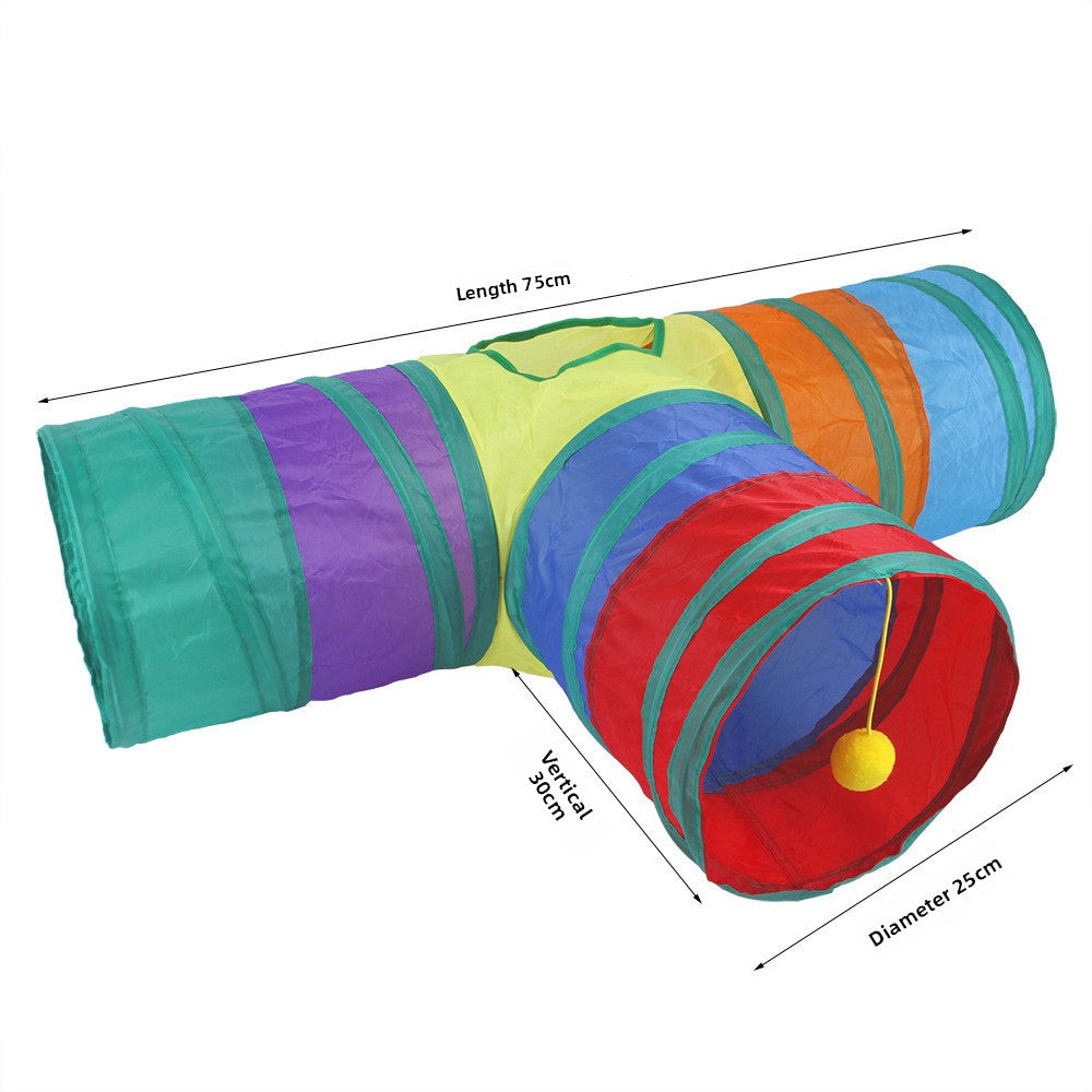 Interactive Cat Play Tunnel