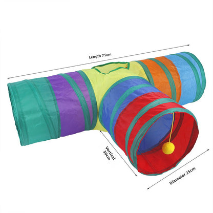 Interactive Cat Play Tunnel