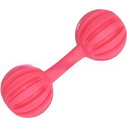 Indestructible Dog Chew Barbell Toy