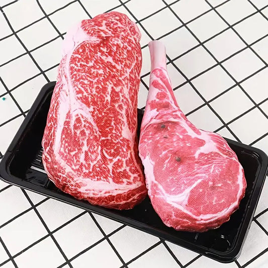 Steak Shape Dog Chew Toy