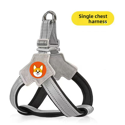 Adjustable Reflective Dog Harness with Leash