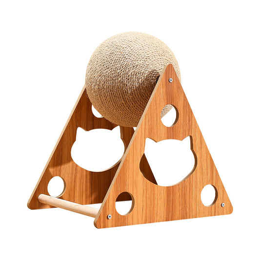 Cat Scratching Ball with Wooden Frame