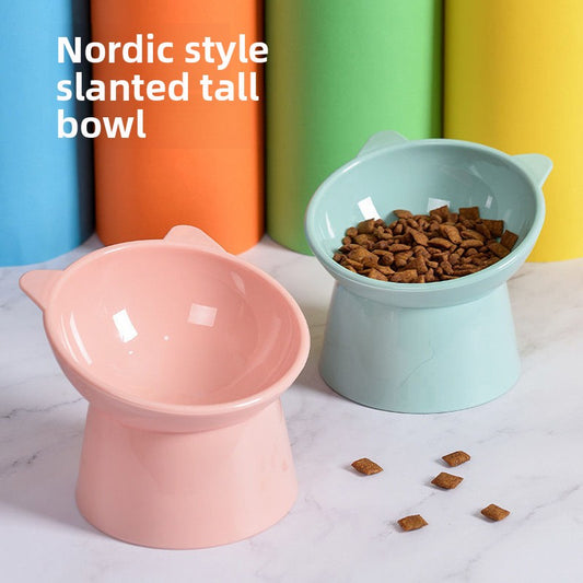 Ceramic Cute Ergonomic Cat Bowl