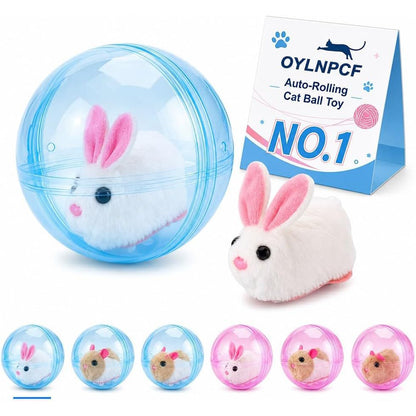Interactive Self-Rotating Cat Ball Toy