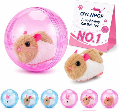 Interactive Self-Rotating Cat Ball Toy