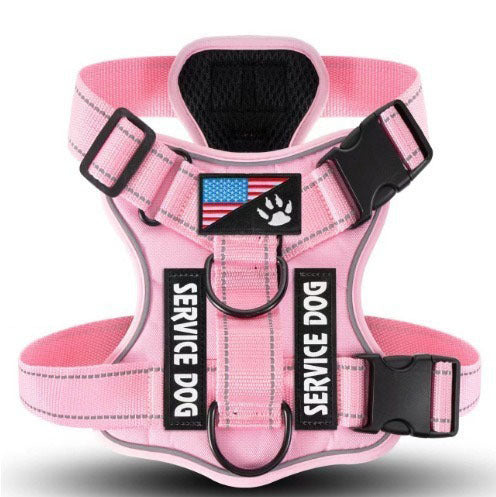 Large Dog Tactical Reflective Harness With Leash