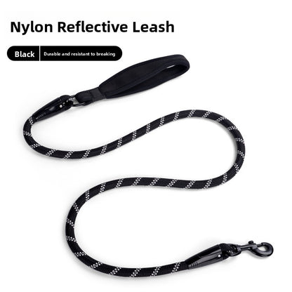Reflective Nylon Dog Leash for Medium to Large Pets