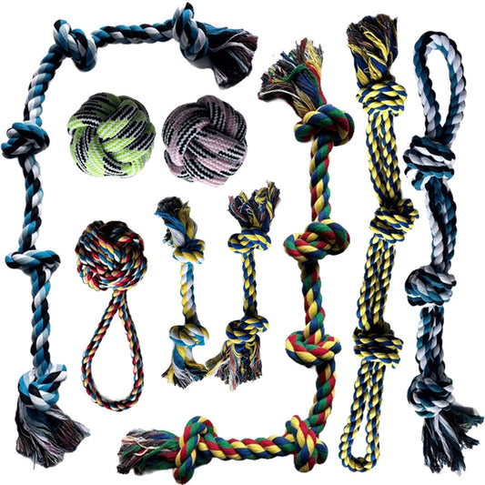 Rope Dog Chew Toys Set
