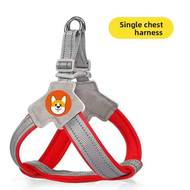 Adjustable Reflective Dog Harness with Leash