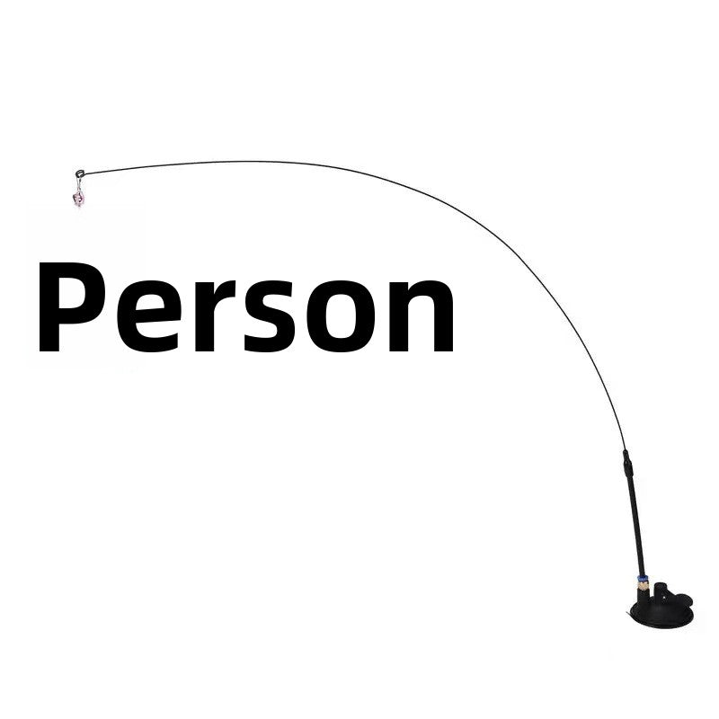 Automatic Cat Teaser Stick with Feathers and Bell