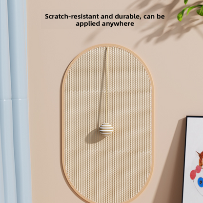 Cat Scratching Wall Board