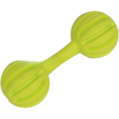 Indestructible Dog Chew Barbell Toy